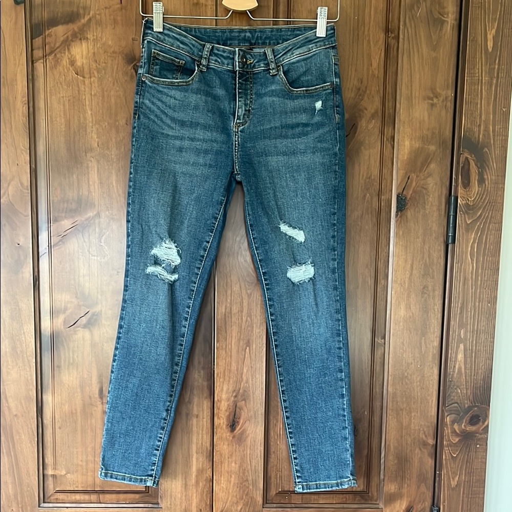 Distressed Blue Girl’s Jeans
